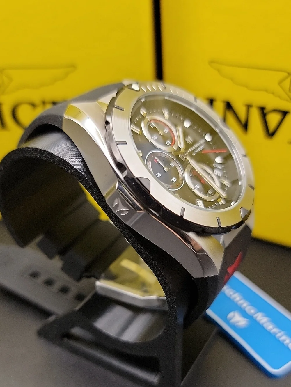 🌊 TM-318086 TechnoMarine Ocean Victory Men's Chronograph Watch 41.3mm Black Red